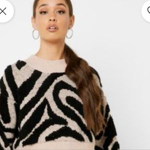 Topshop Zebra pattern sweater